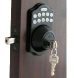 Lockey E Digital Keyless Electronic Deadbolt Door Lock Bronze